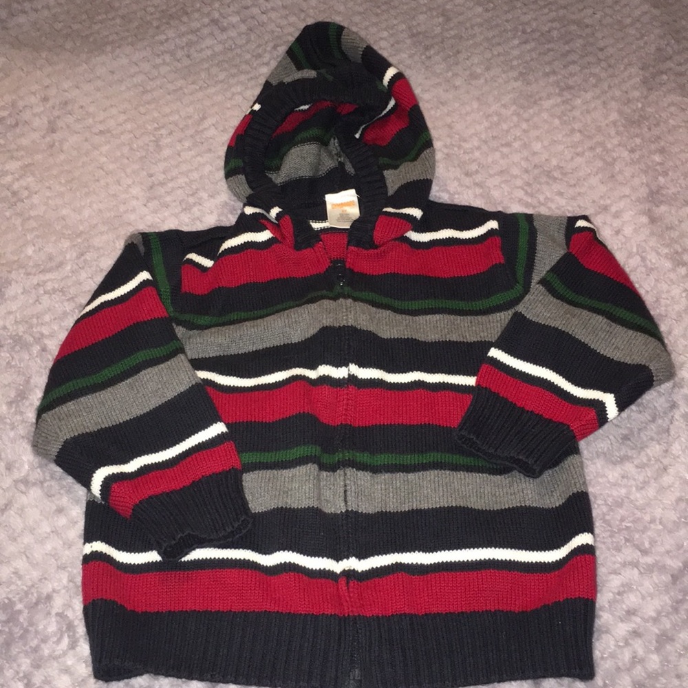 Gymboree- Toddler Boys Zip Up Sweater- 3T